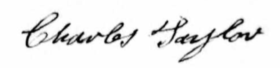 Charles Taylor Signature